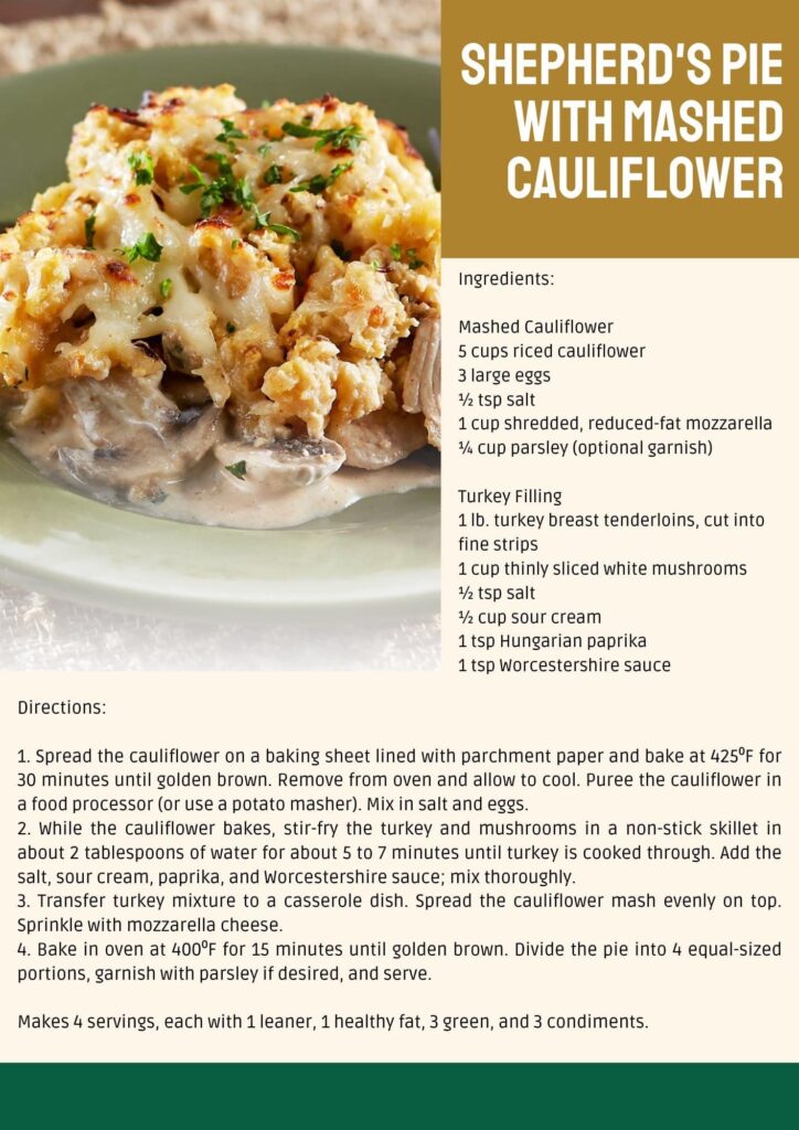 Shepherd's Pie With Mashed Cauliflower