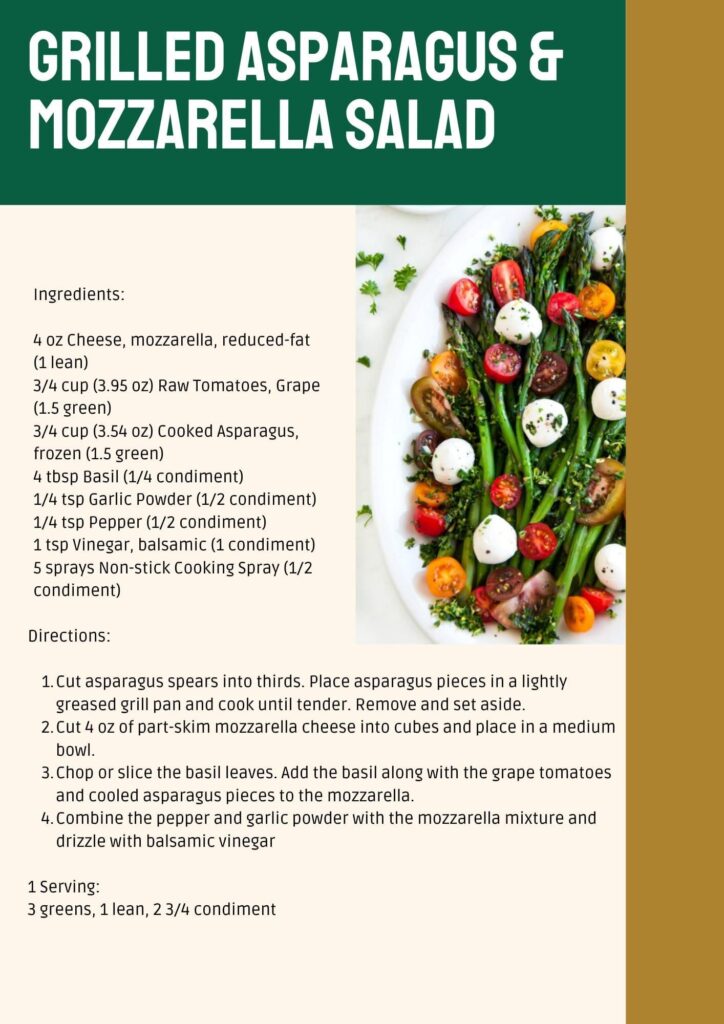 Grilled Asparagus & Mozzarella Salad