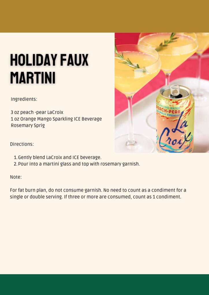 Holiday Faux Martini