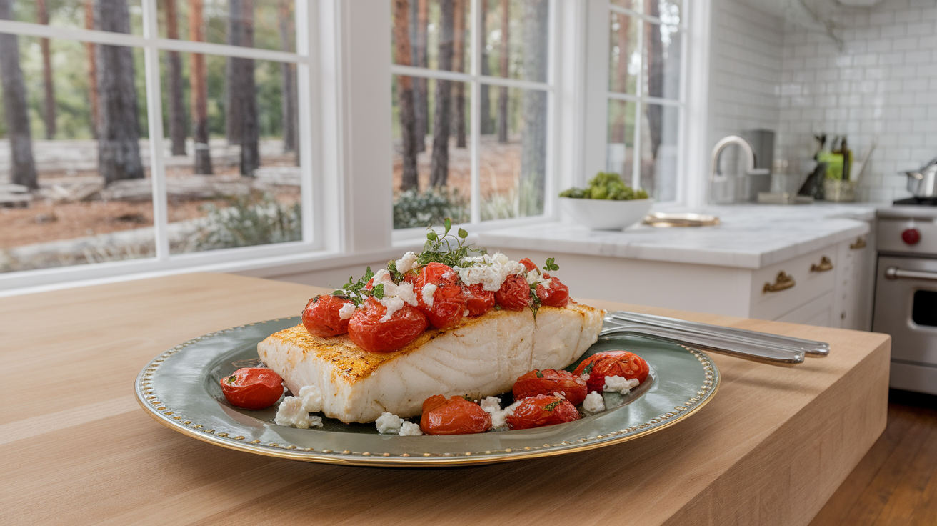 Baked Cod with Tomatoes and Feta: A Mediterranean-Inspired Lean and Green Fish Recipe